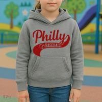 Philly Baseball Player Kids Hoodie thumb 3