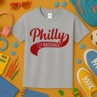 Philly Baseball Player Kids T-Shirt thumb 3
