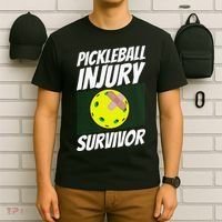 Pickleball Band-Aid Pickleball Injury Survivor T-Shirt thumb 6