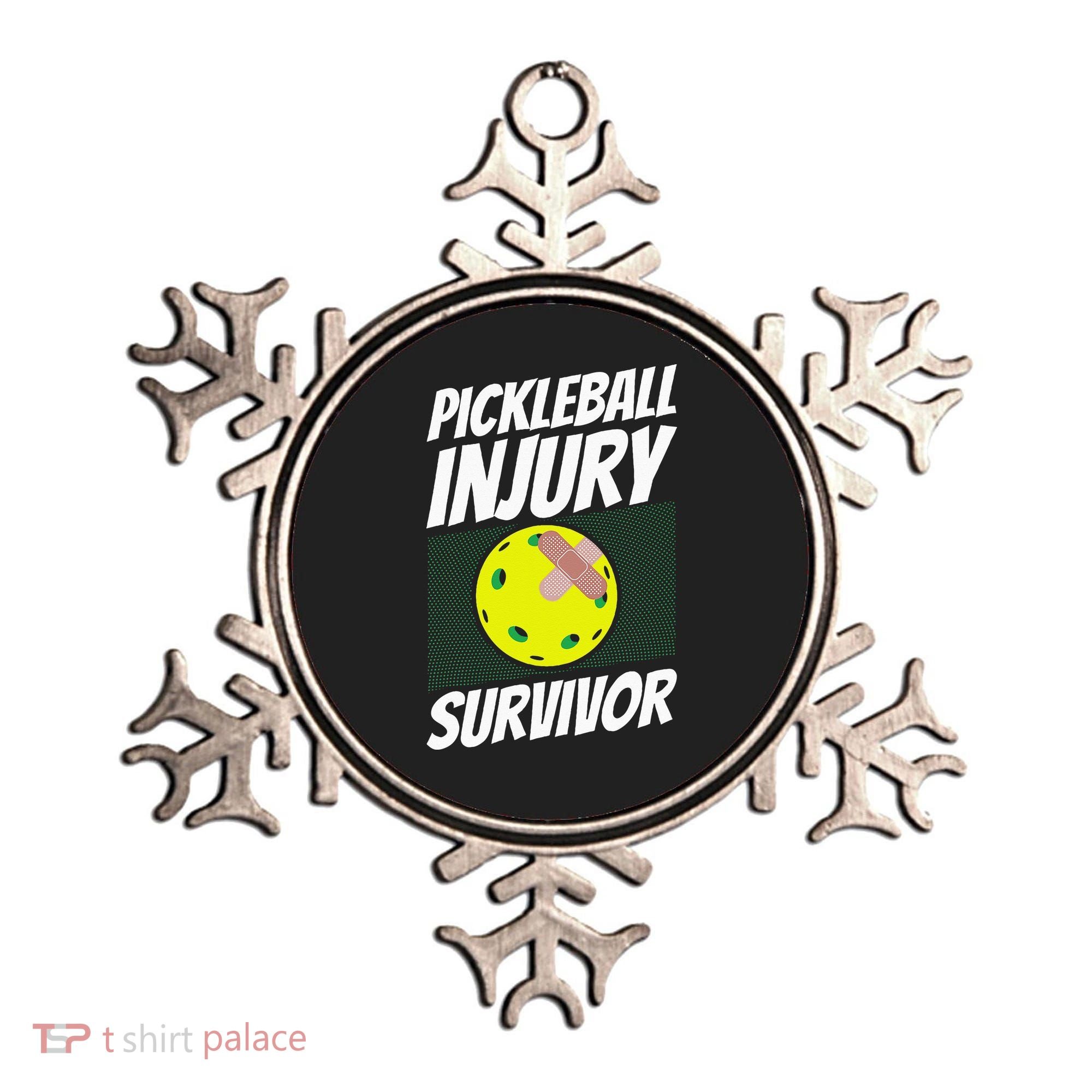 Pickleball Band-Aid Pickleball Injury Survivor Ornament