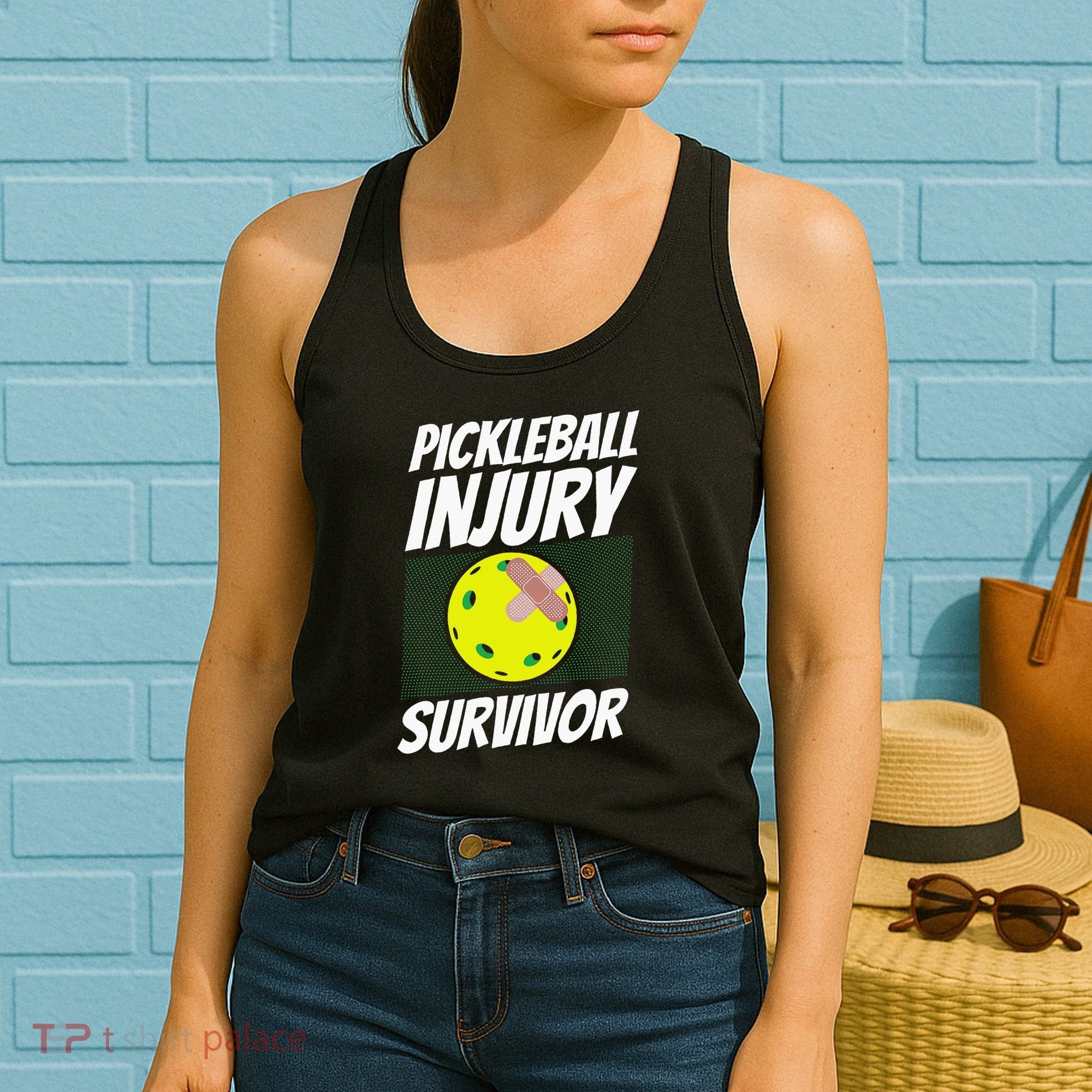 Pickleball Band-Aid Pickleball Injury Survivor Women's Tank Top