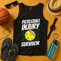 Pickleball Band-Aid Pickleball Injury Survivor Tank Top thumb 4