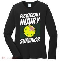 Pickleball Band-Aid Pickleball Injury Survivor Women's Long Sleeve Shirt thumb 0