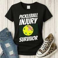 Pickleball Band-Aid Pickleball Injury Survivor Women's T-Shirt thumb 3