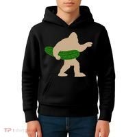 Pickle Bigfoot Pickles Vegan Pickle Kids Hoodie thumb 4