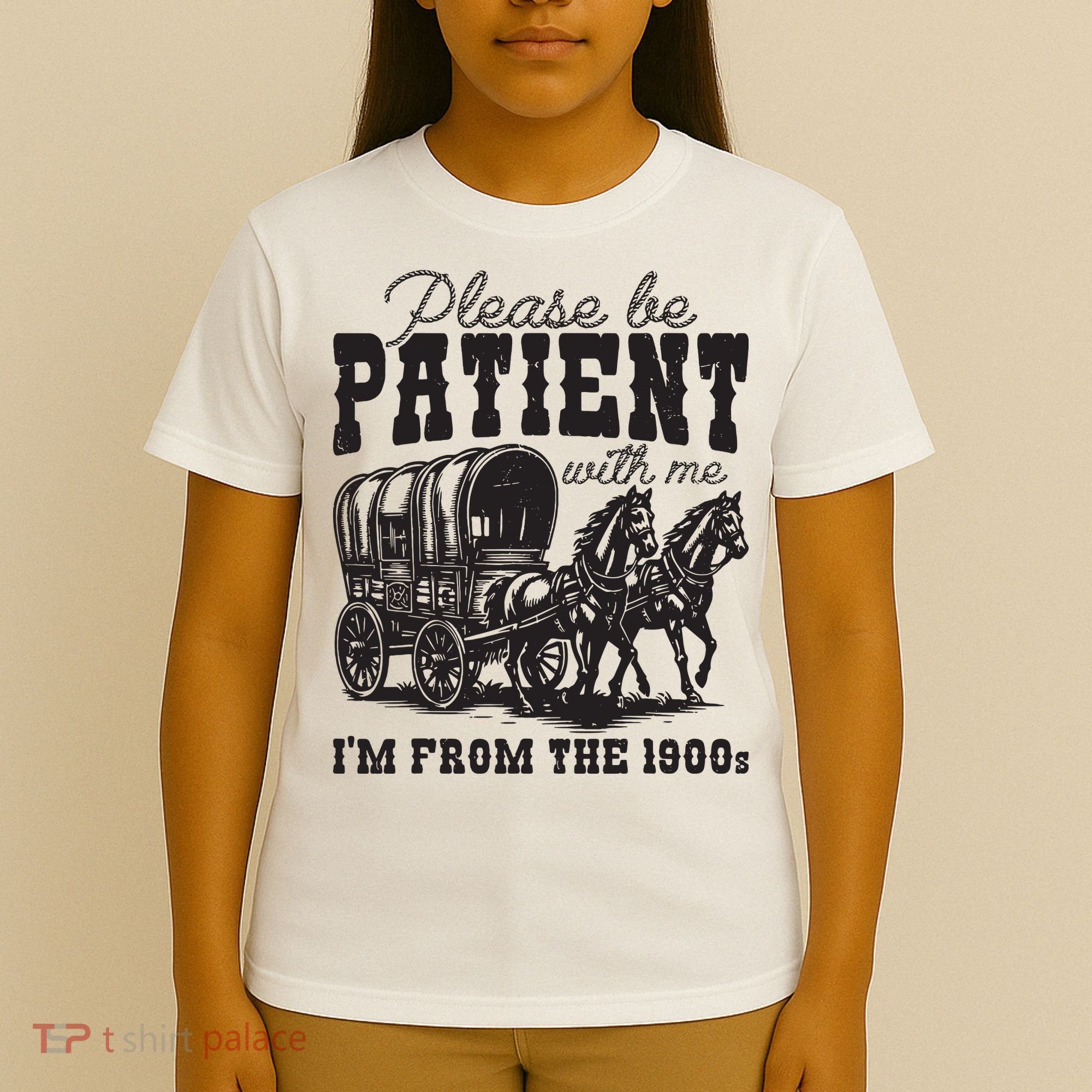 Please Be Patient With Me Im From The 1900s Vintage Trendy T-Shirt