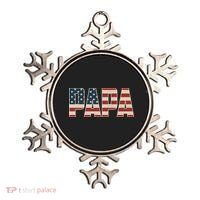 Papa Bold Patriotic American Flag Father’s Day Ornament thumb 0