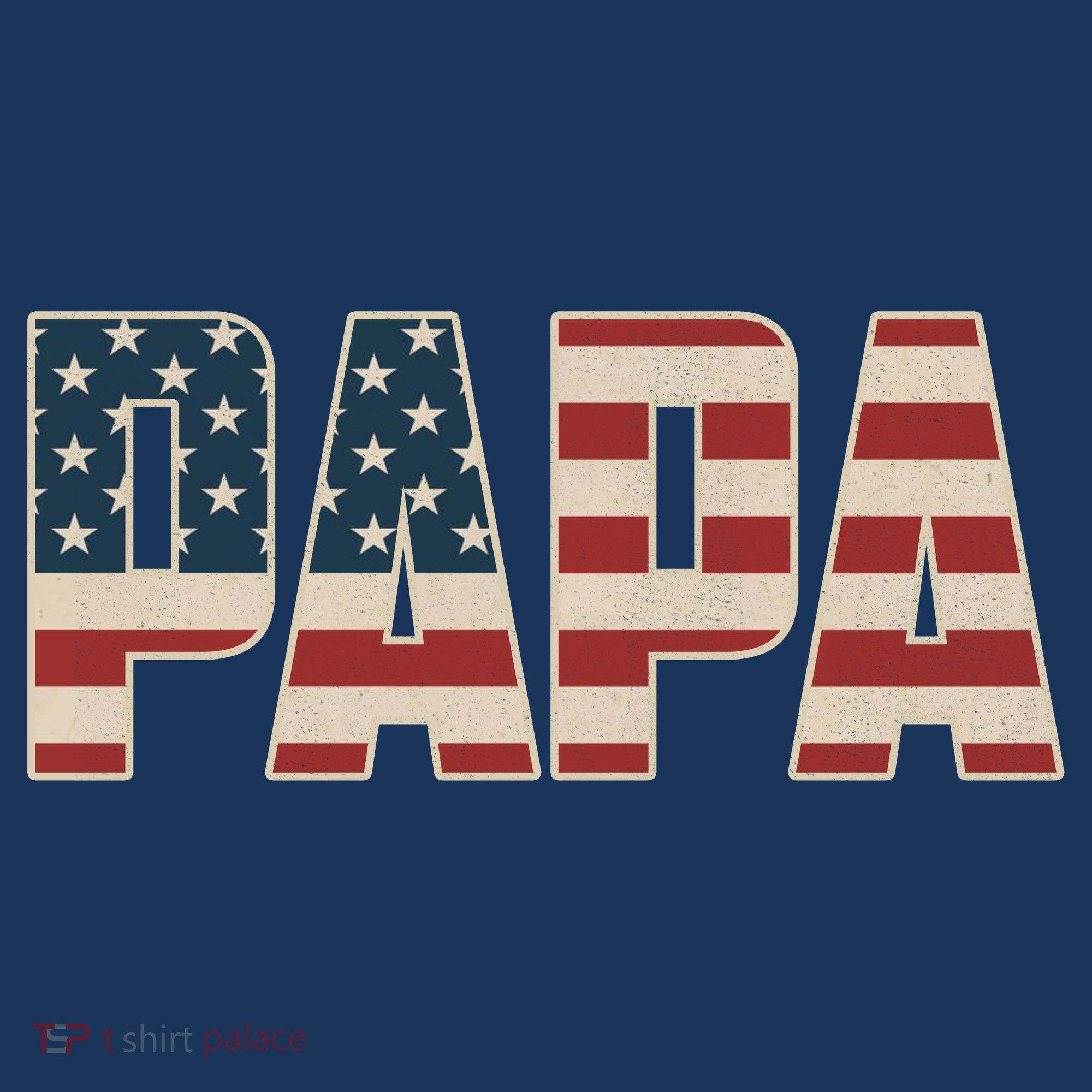 Papa Bold Patriotic American Flag Father’s Day Women's Hoodie