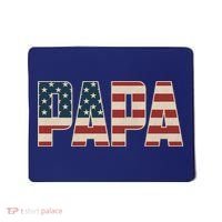 Papa Bold Patriotic American Flag Father’s Day Mousepad thumb 0