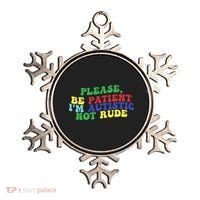 Please Be Patient IM Autistic Not Rude Great Gift Ornament thumb 0