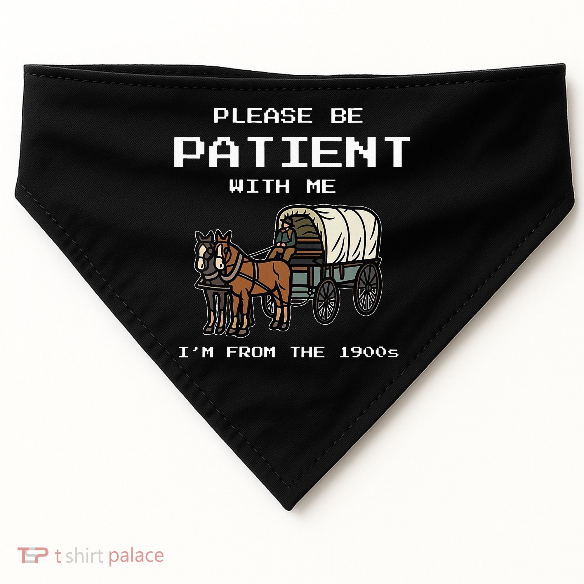 Please Be Patient With Me I'm From The 1900s USA-Made Doggie Bandana