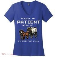 Please Be Patient With Me I'm From The 1900s Women's V-Neck T-Shirt thumb 0