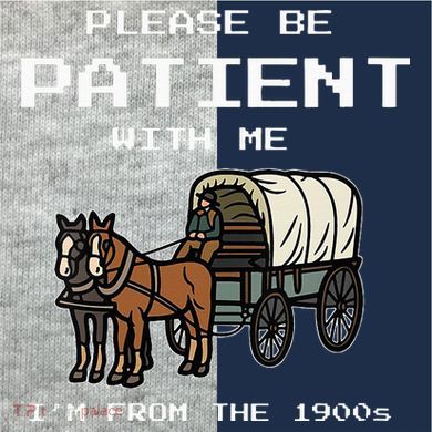 Please Be Patient With Me I'm From The 1900s Kids Colorblock Raglan Jersey