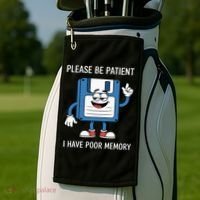 Please Be Patient Poor Memory Golf Towel thumb 2