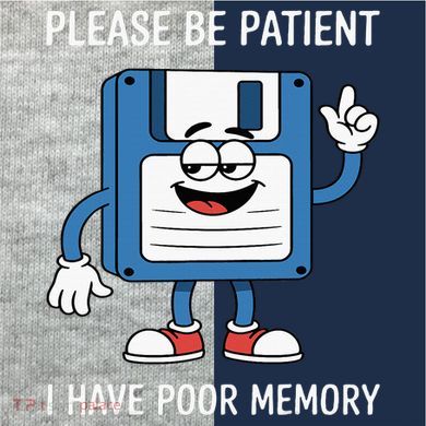 Please Be Patient Poor Memory Kids Colorblock Raglan Jersey