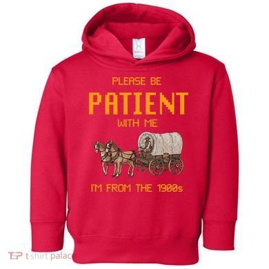 Please Be Patient With Me IM From The 1900s Vintage Toddler Hoodie