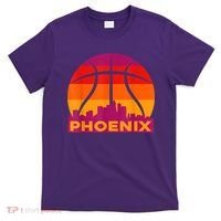 Phoenix Basketball, Phoenix Basketball BBall City Arizona State Retro Vintage T-Shirt thumb 0