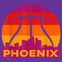 Phoenix Basketball, Phoenix Basketball BBall City Arizona State Retro Vintage T-Shirt thumb 7
