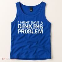 Pickle Ball Pun Ing Joke I Might Have A Dinking Problem Gift Tank Top thumb 2