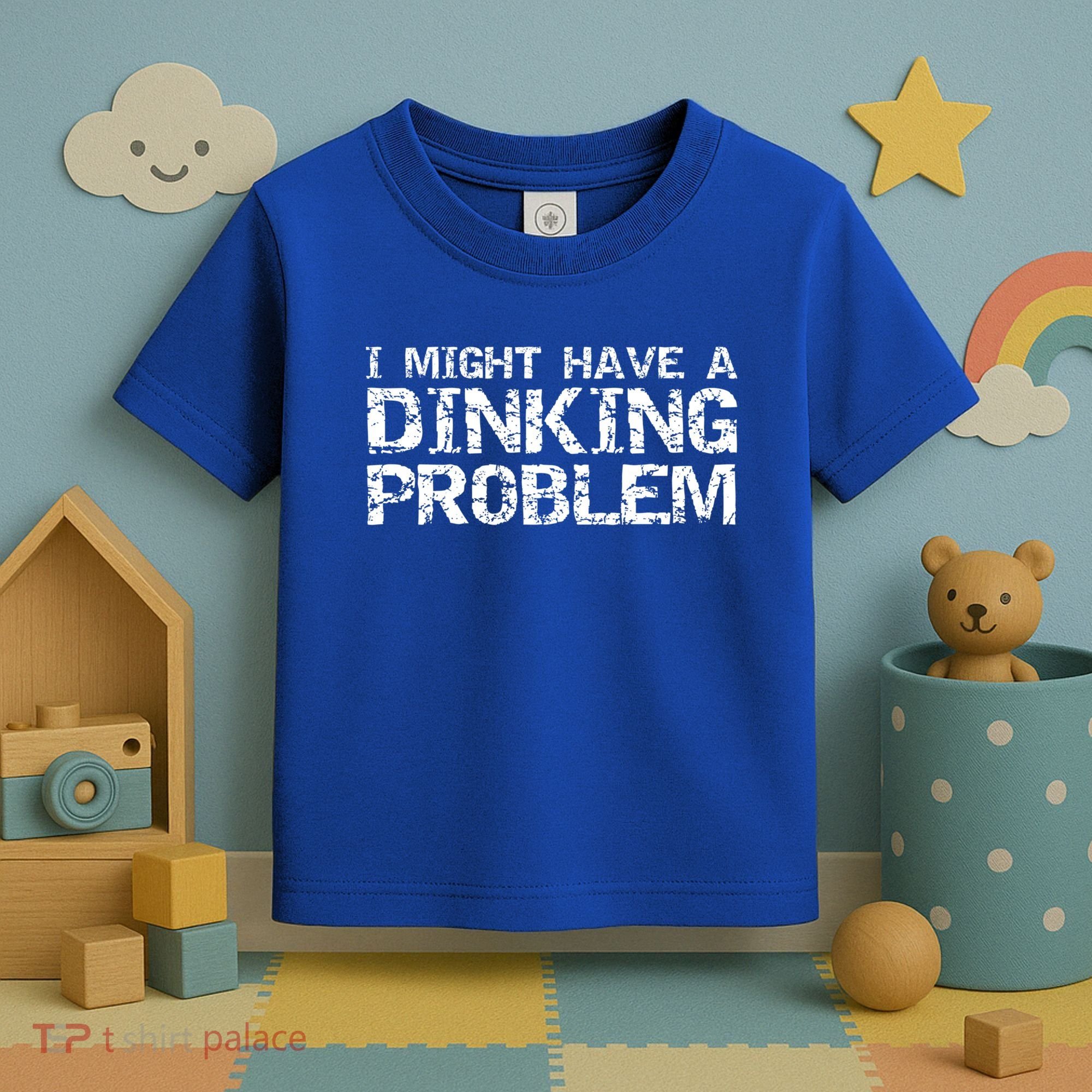 Pickle Ball Pun Ing Joke I Might Have A Dinking Problem Gift Toddler T-Shirt