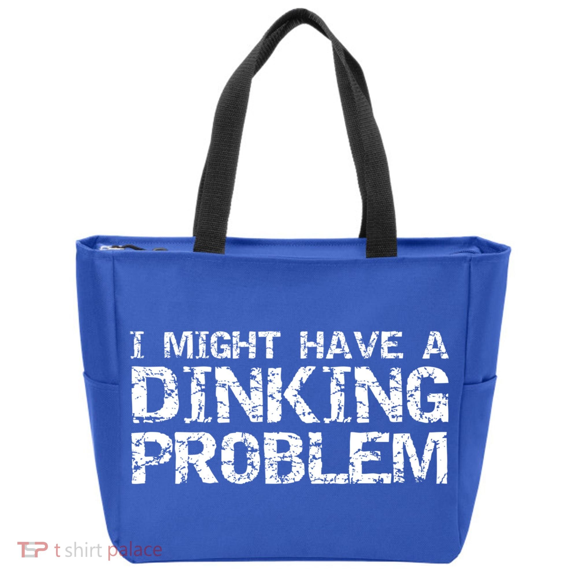 Pickle Ball Pun Ing Joke I Might Have A Dinking Problem Gift Tote Bag