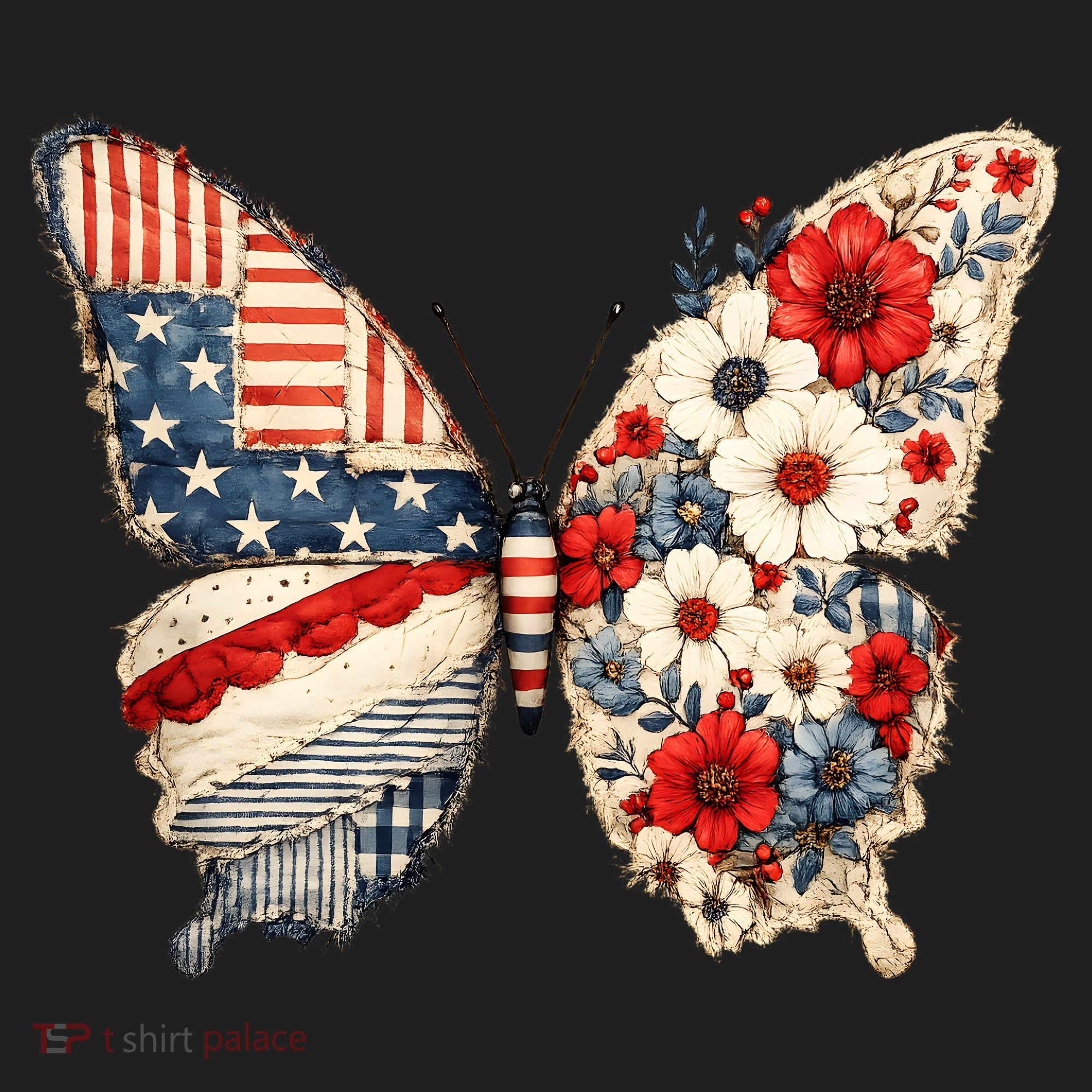 Patriotic Butterfly Women's Sweatshirt
