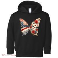 Patriotic Butterfly Toddler Hoodie thumb 0