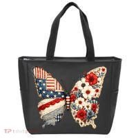 Patriotic Butterfly Tote Bag thumb 0