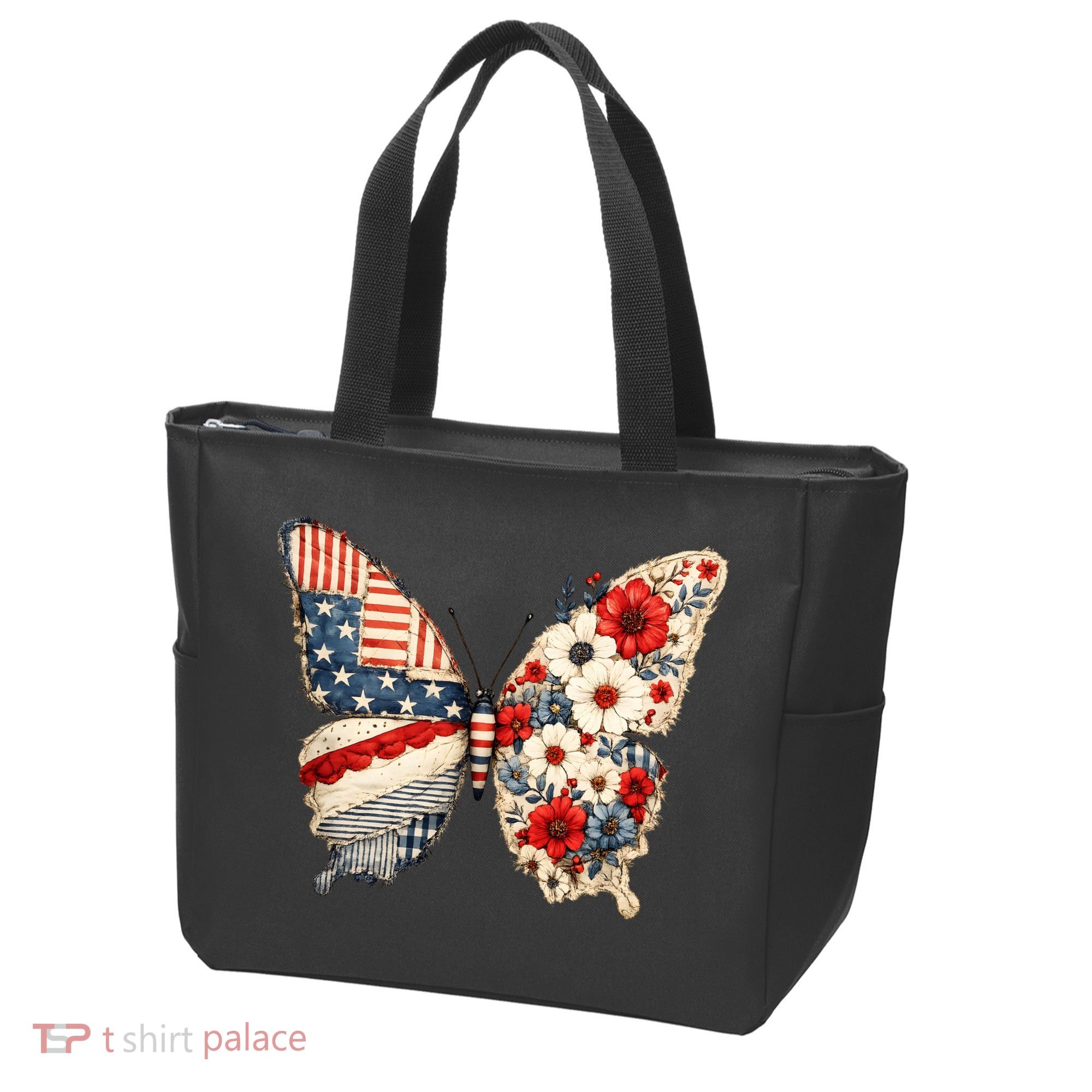 Patriotic Butterfly Tote Bag
