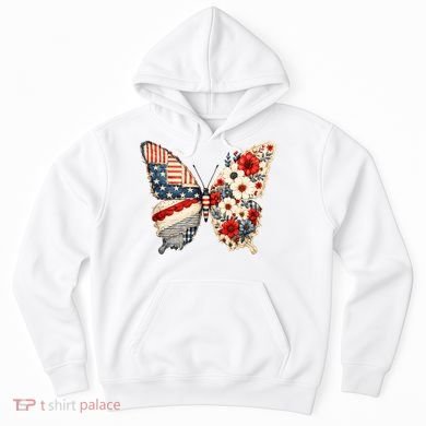Patriotic Butterfly Hoodie