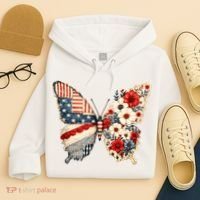 Patriotic Butterfly Hoodie thumb 4