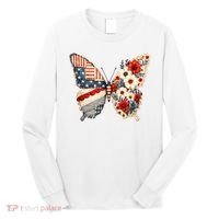 Patriotic Butterfly Long Sleeve Shirt thumb 0