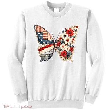 Patriotic Butterfly Sweatshirt