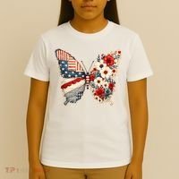 Patriotic Butterfly T-Shirt thumb 4