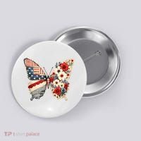 Patriotic Butterfly Button thumb 0