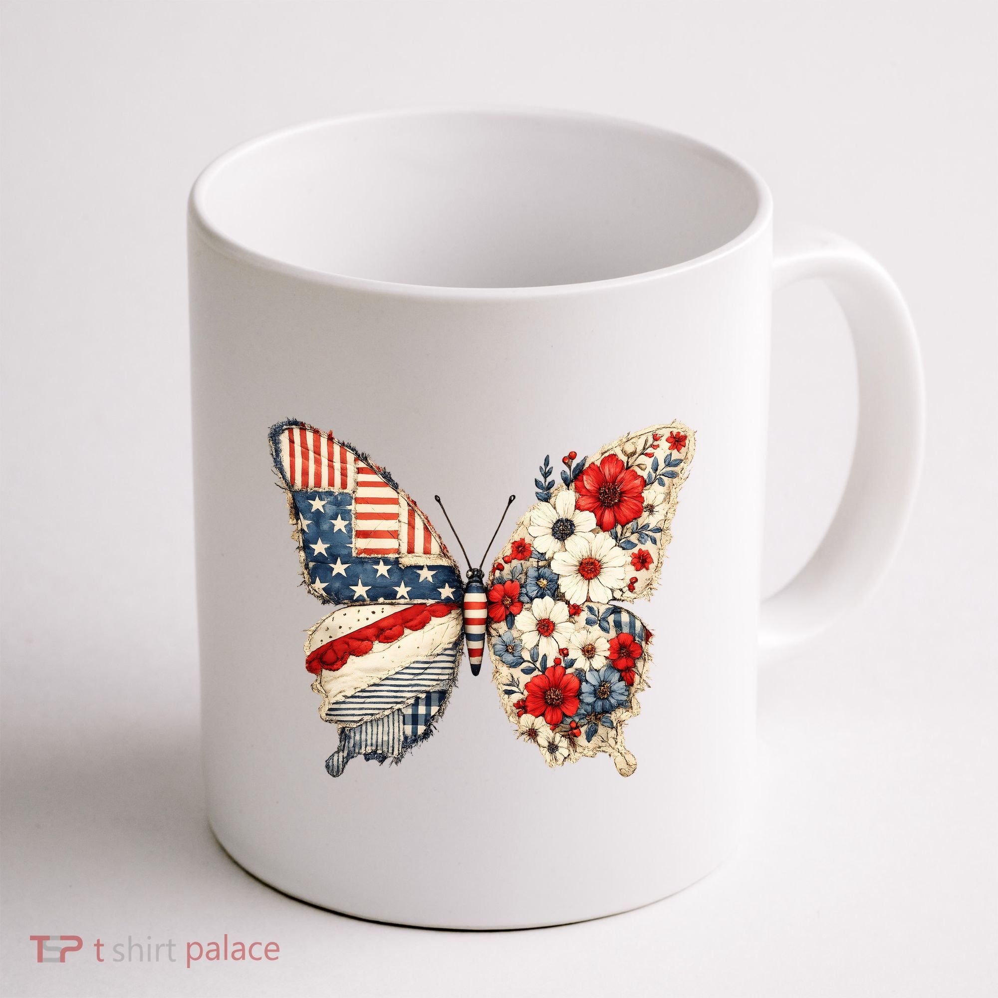 Patriotic Butterfly Coffee Mug