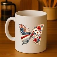 Patriotic Butterfly Coffee Mug thumb 4
