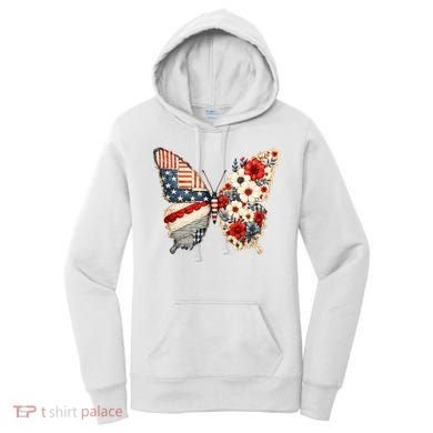 Patriotic Butterfly Women's Hoodie