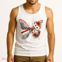 Patriotic Butterfly Tank Top thumb 3