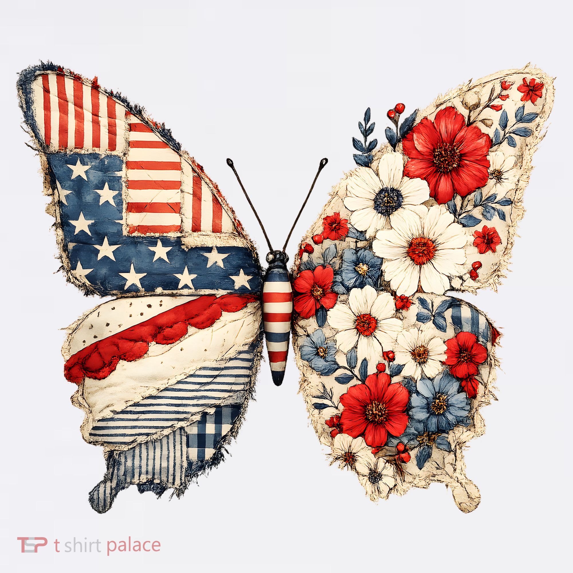 Patriotic Butterfly Tank Top