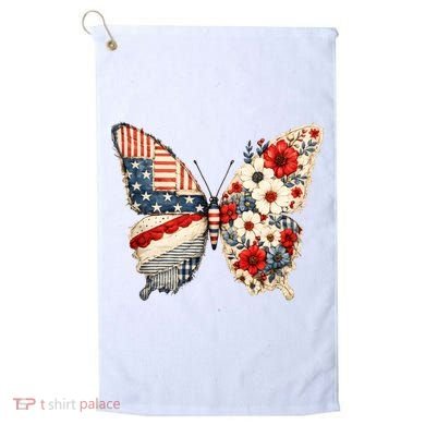 Patriotic Butterfly Golf Towel