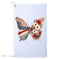 Patriotic Butterfly Golf Towel thumb 0