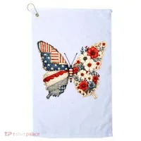 Patriotic Butterfly Golf Towel thumb 0