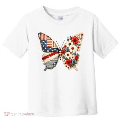 Patriotic Butterfly Toddler T-Shirt