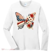 Patriotic Butterfly Women's Long Sleeve Shirt thumb 0
