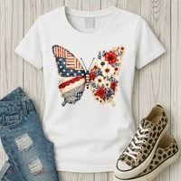 Patriotic Butterfly Women's T-Shirt thumb 3