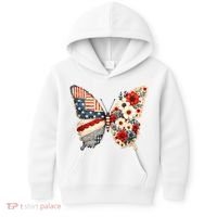 Patriotic Butterfly Kids Hoodie thumb 0