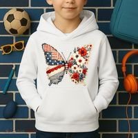 Patriotic Butterfly Kids Hoodie thumb 2