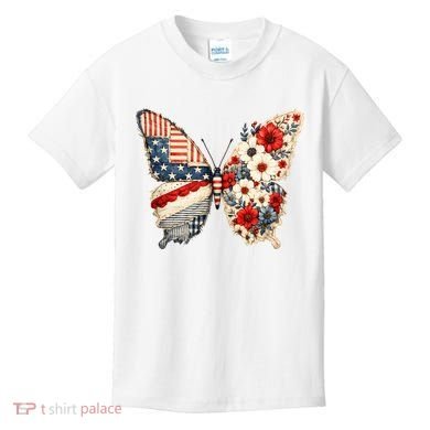 Patriotic Butterfly Kids T-Shirt