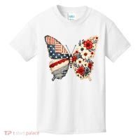 Patriotic Butterfly Kids T-Shirt thumb 0